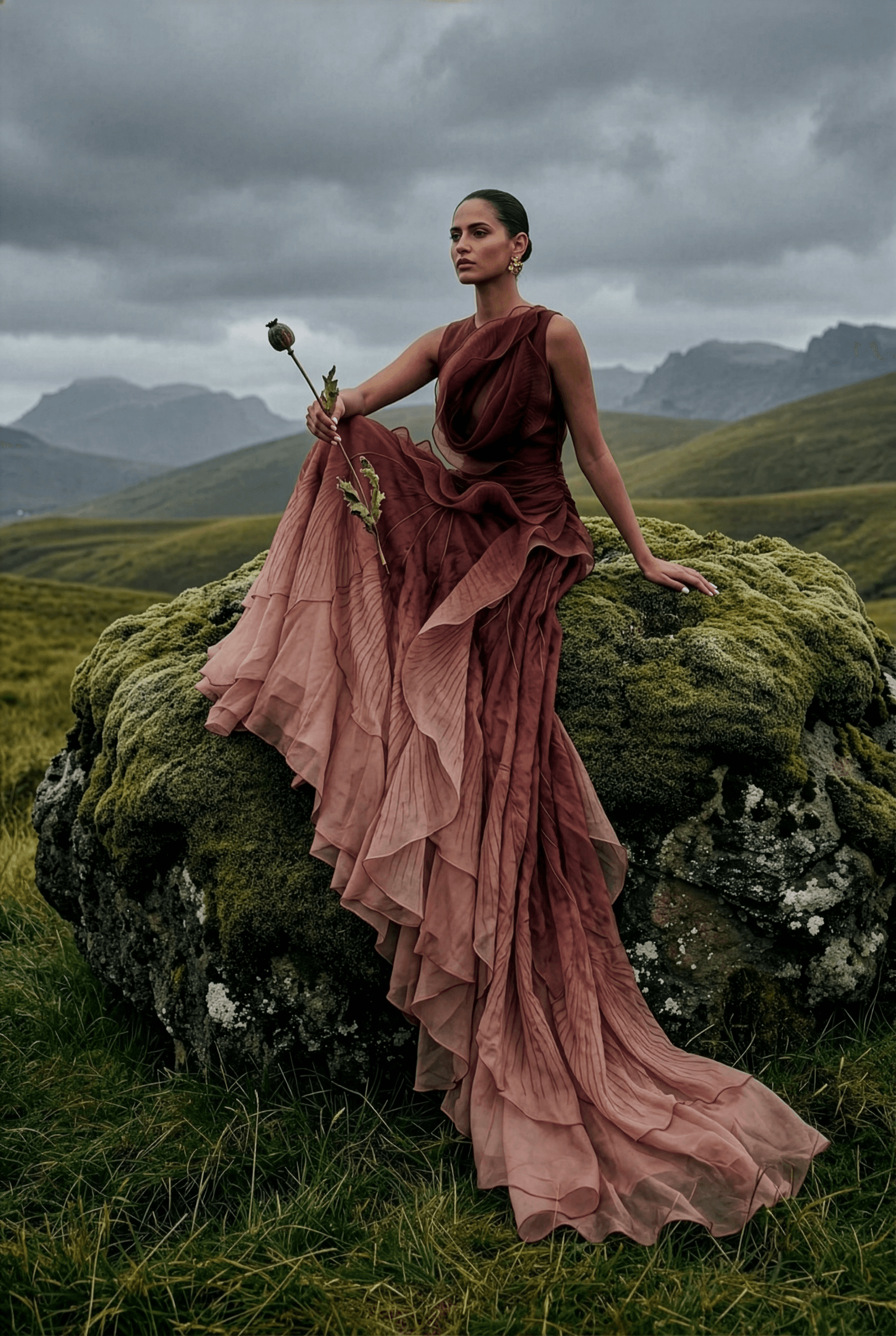 Poppyland model pose